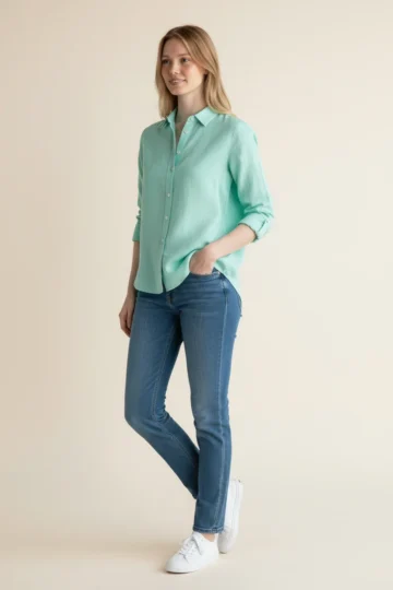 9253 CAMICIA IN MGLINA ELSTICIZZATA.VESTIBILITA SLIM - immagine 4