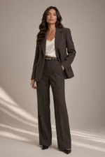1638 COMPLETO DONNA GIACCA PIU PANTLONE MISTO VISCOSA. - immagine 4