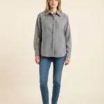 321 CAMICIA DONNA A QUADRETTI MISTO VISCOSA