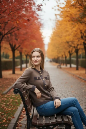 CARDIGAN CON PROFILI EFFETTO FURRY 4512 - immagine 3