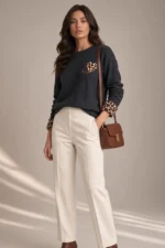 4918 MAGLIA DONNA POLSINO IN VELLUTO FATTO A CAMICIA - immagine 4