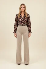 5215 PANTALONE DONNA A GAMBA LARGA TESSUTO MORBIDISSIMO VESTIBILITA' OTTIMA - immagine 5