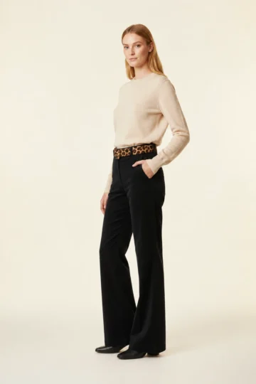 5215 PANTALONE DONNA A GAMBA LARGA TESSUTO MORBIDISSIMO VESTIBILITA' OTTIMA - immagine 6