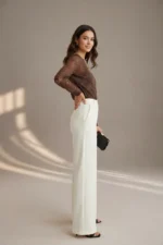 5551 MAGLIA DONNA PIZZO CON RICAMO VELLUTO STRETCH - immagine 3