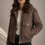 7136 GIUBBINO DONNA TRAPUNTATO MODELLO BOMBER.COLLO IN ECOPELLICCIA REMOVIBILE