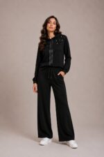 8296 TUTA DONNA CON CAPPUCCIO E STRASS - immagine 2