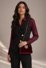 8835 GILET DONNA BOTTONI GIOIELLO DORATI.ABBINA AL PANTALONE COD.5202 - immagine 3